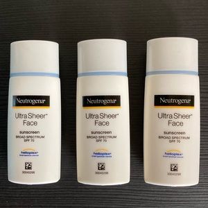 3 Neutrogena Ultra Sheer Face Liquid Sunscreen